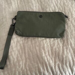 Lululemon Athletica Olive Green Wristlet